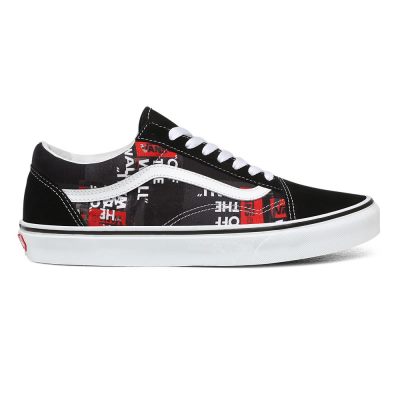 Vans Packing Tape Old Skool - Kadın Spor Ayakkabı (Siyah Kırmızı)
